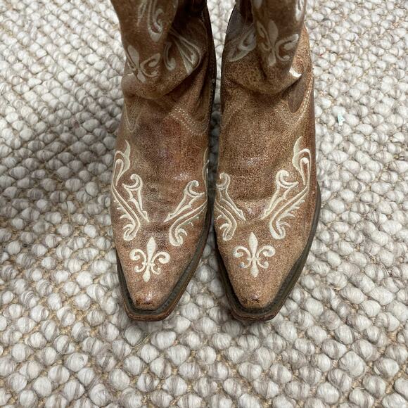 Corral Honey Cortez Boots Embroidered Snip Toe Cowboy Boots Womens SZ 7.5 EUC - Picture 9 of 11